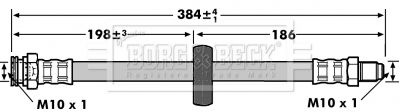 BORG & BECK stabdžių žarnelė BBH6911